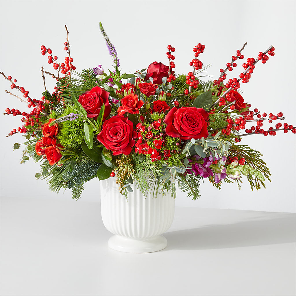 Big Red Bow Bouquet – PAULA KELLEY'S FLORIST, Paris TN
