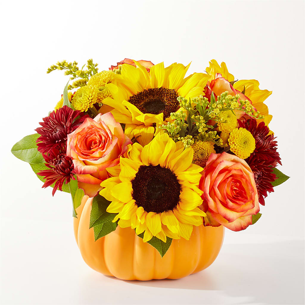 Golden Gourd Pumpkin Bouquet – PAULA KELLEY'S FLORIST, Paris TN