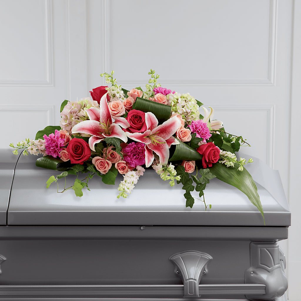 Splendid Grace Casket Spray – PAULA KELLEY'S FLORIST, Paris TN