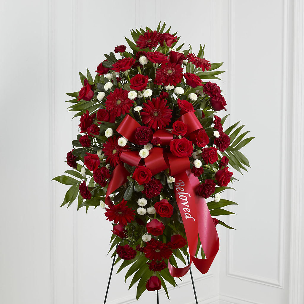 Treasured Memories Standing Spray – PAULA KELLEY'S FLORIST, Paris TN
