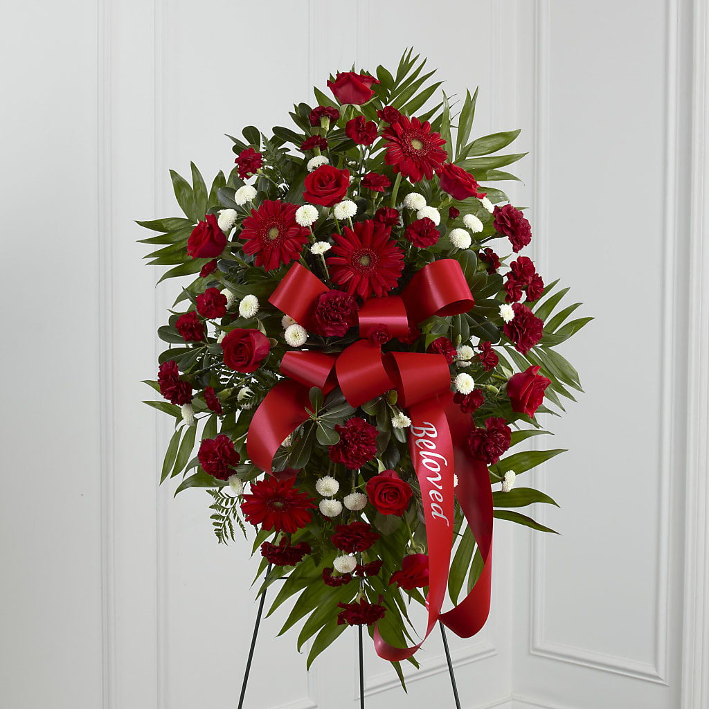 Treasured Memories Standing Spray – PAULA KELLEY'S FLORIST, Paris TN