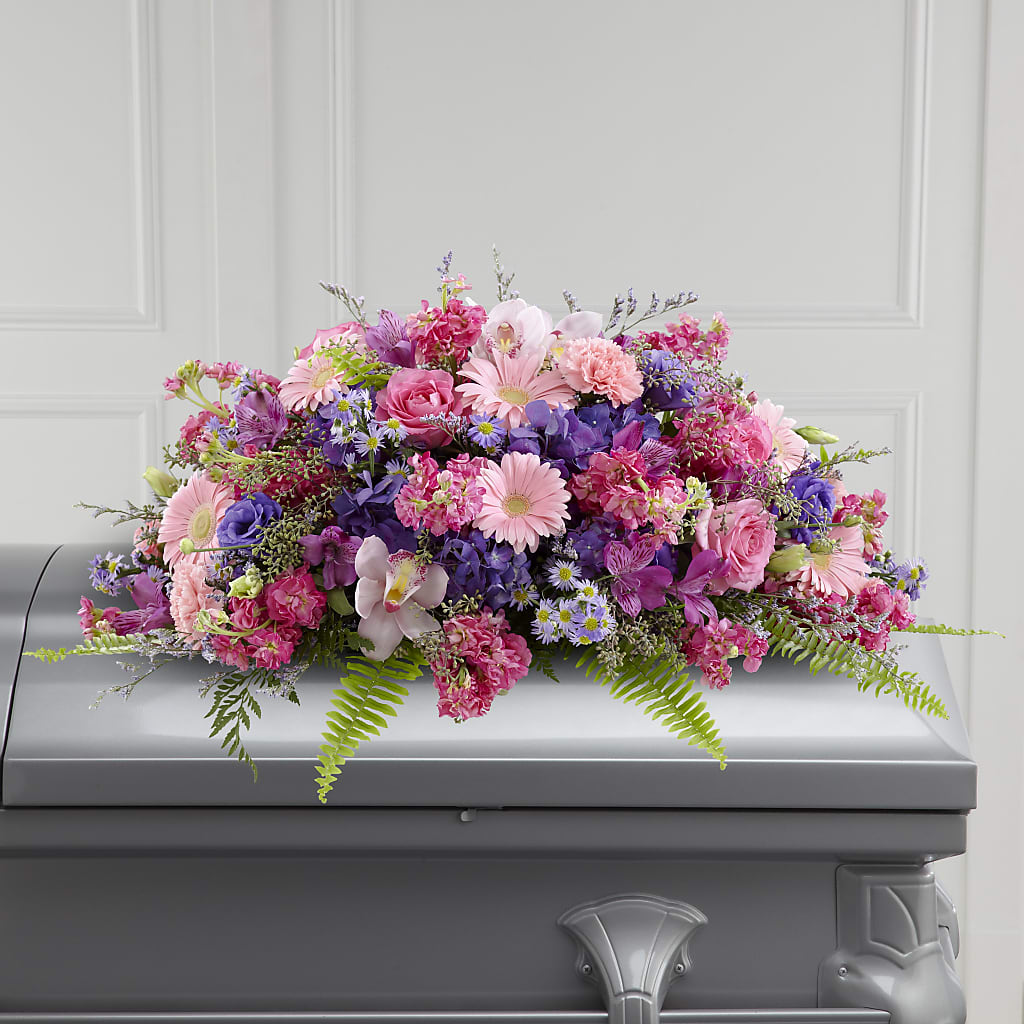 Glorious Garden Casket Spray – PAULA KELLEY'S FLORIST, Paris TN
