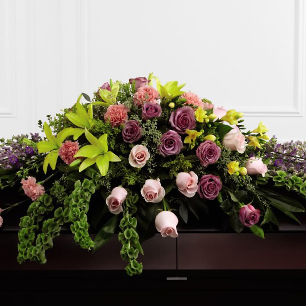 Forever Beloved Casket Spray – PAULA KELLEY'S FLORIST, Paris TN