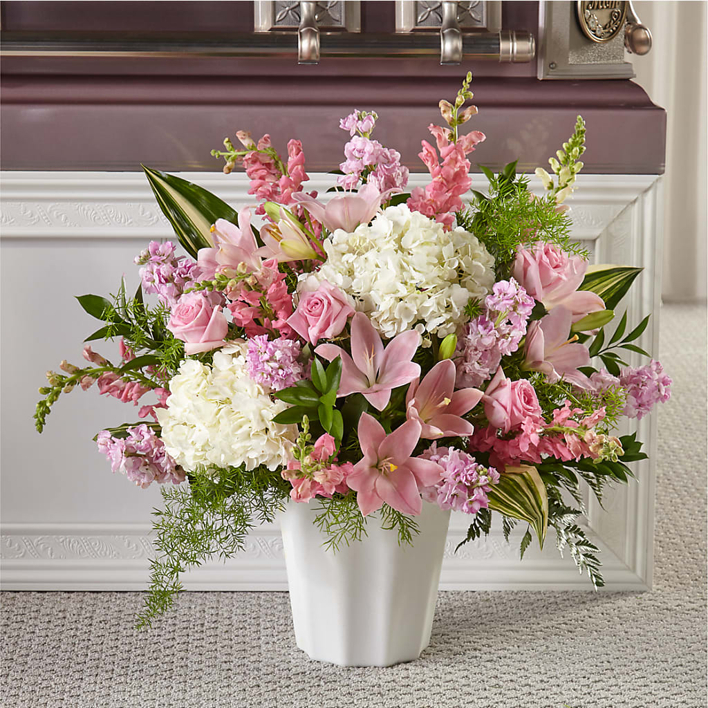 Simply Serene Floor Basket – PAULA KELLEY'S FLORIST, Paris TN