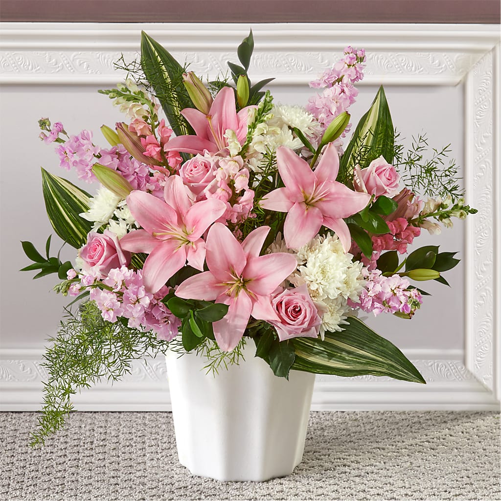 Simply Serene Floor Basket – PAULA KELLEY'S FLORIST, Paris TN