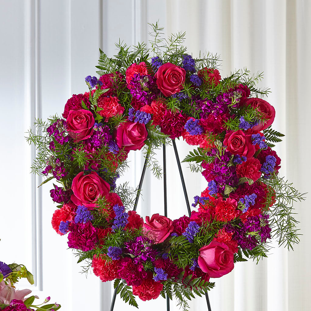 Calming Colors Wreath – PAULA KELLEY'S FLORIST, Paris TN