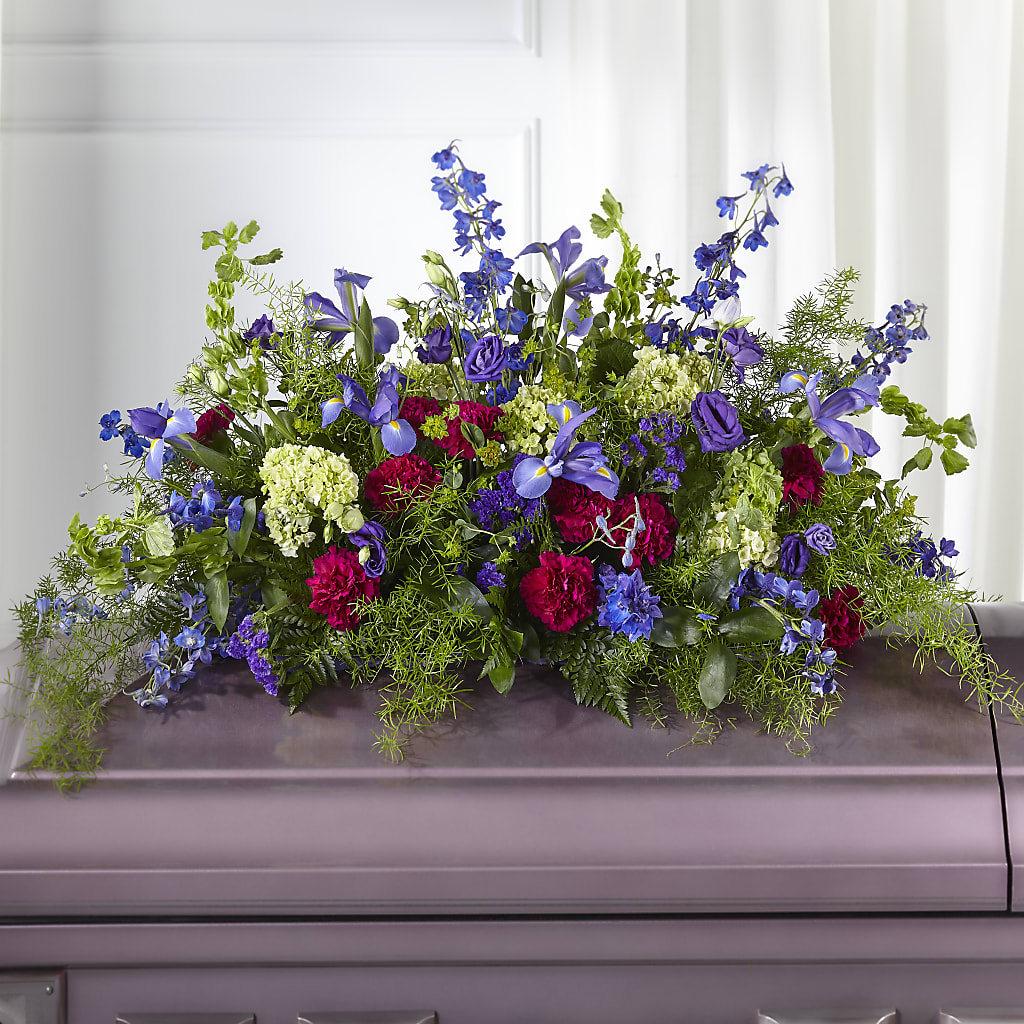 Always Treasured Casket Spray – PAULA KELLEY'S FLORIST, Paris TN