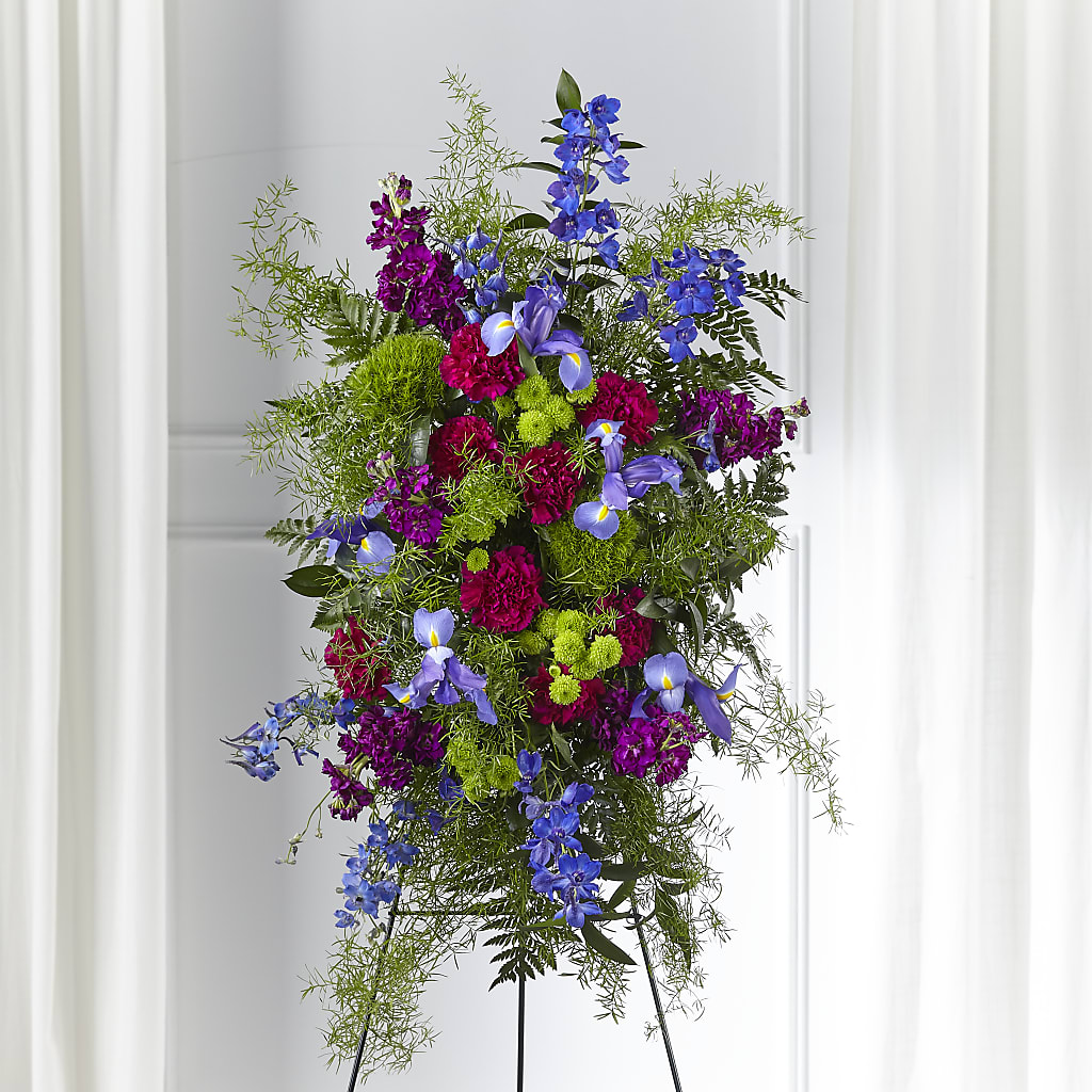 Heavenly Skies Standing Spray – PAULA KELLEY'S FLORIST, Paris TN