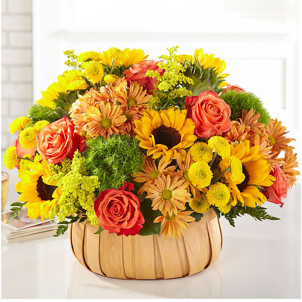 Harvest Sunflower Basket – PAULA KELLEY'S FLORIST, Paris TN