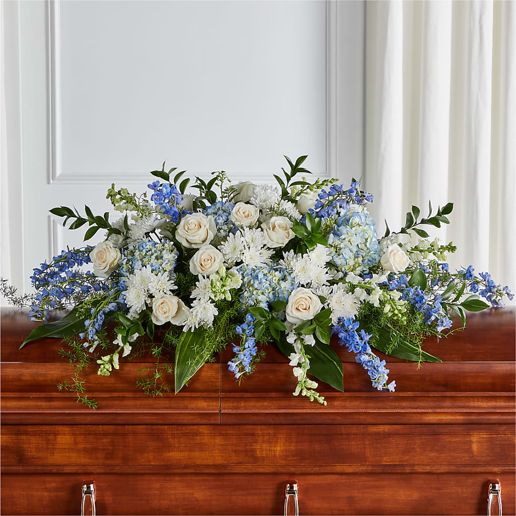 Timeless Essence Casket Spray – PAULA KELLEY'S FLORIST, Paris TN