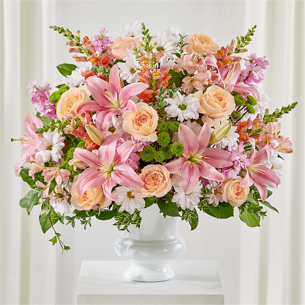 Heartfelt Gesture Urn Arrangement – PAULA KELLEY'S FLORIST, Paris TN