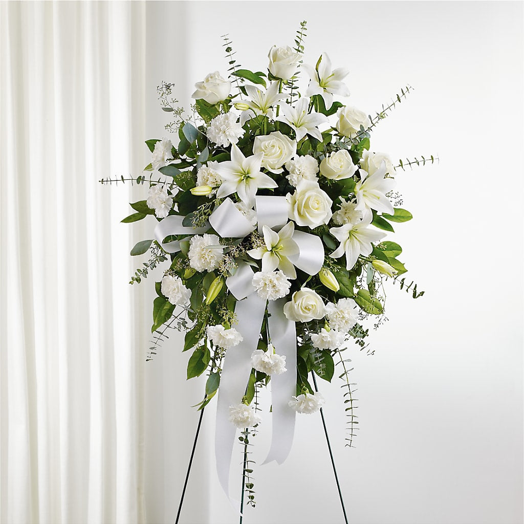 With Care Standing Spray – PAULA KELLEY'S FLORIST, Paris TN