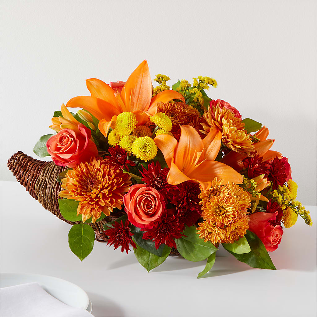 Bouquet of Blessings Cornucopia – PAULA KELLEY'S FLORIST, Paris TN