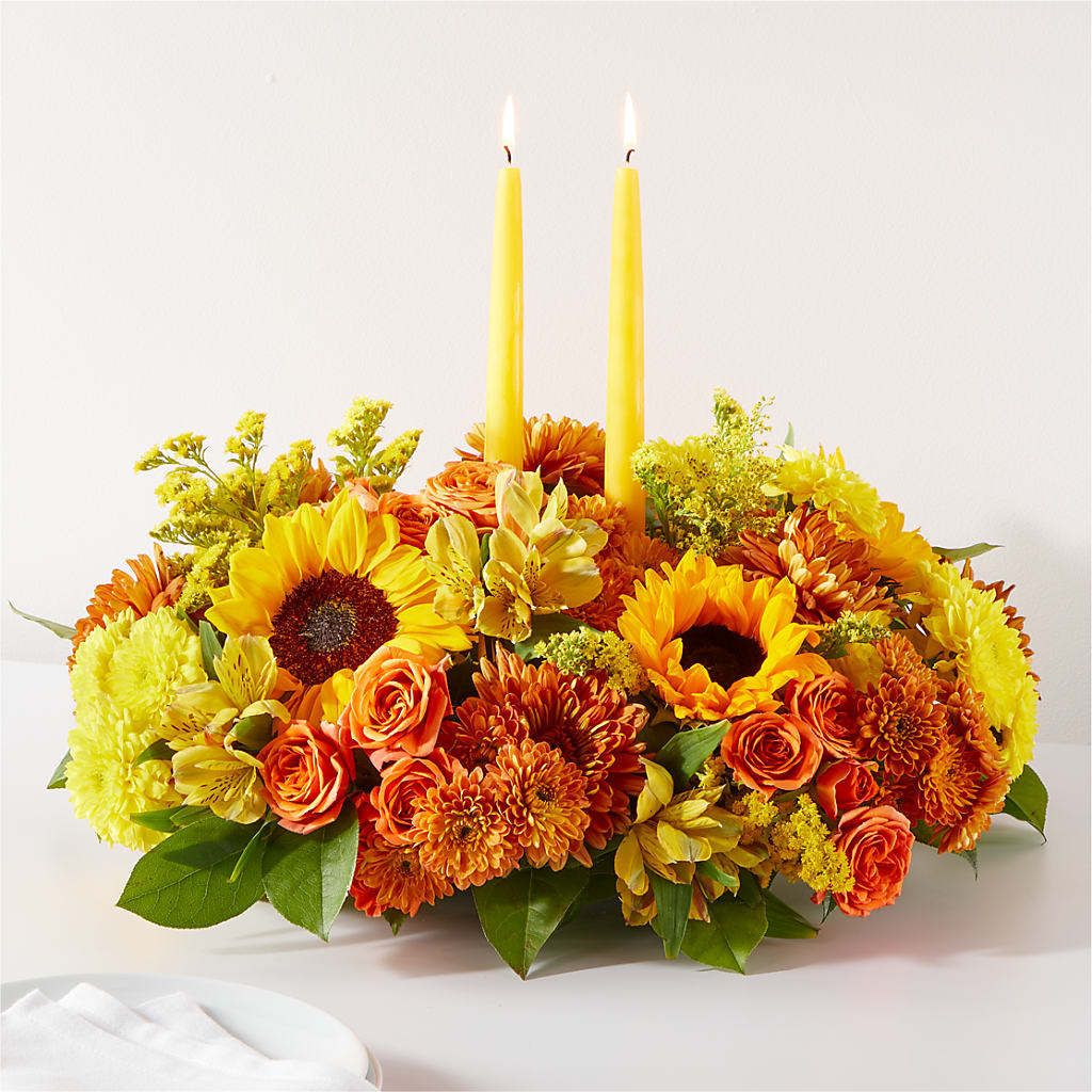 Autumn Harmony Centerpiece – PAULA KELLEY'S FLORIST, Paris TN