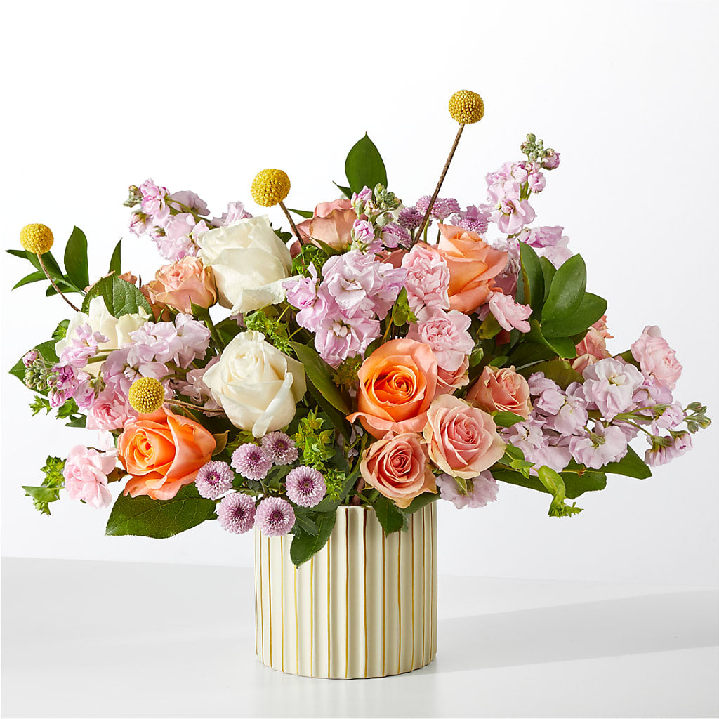 French Market Bouquet with Ivory Vase – PAULA KELLEY'S FLORIST, Paris TN