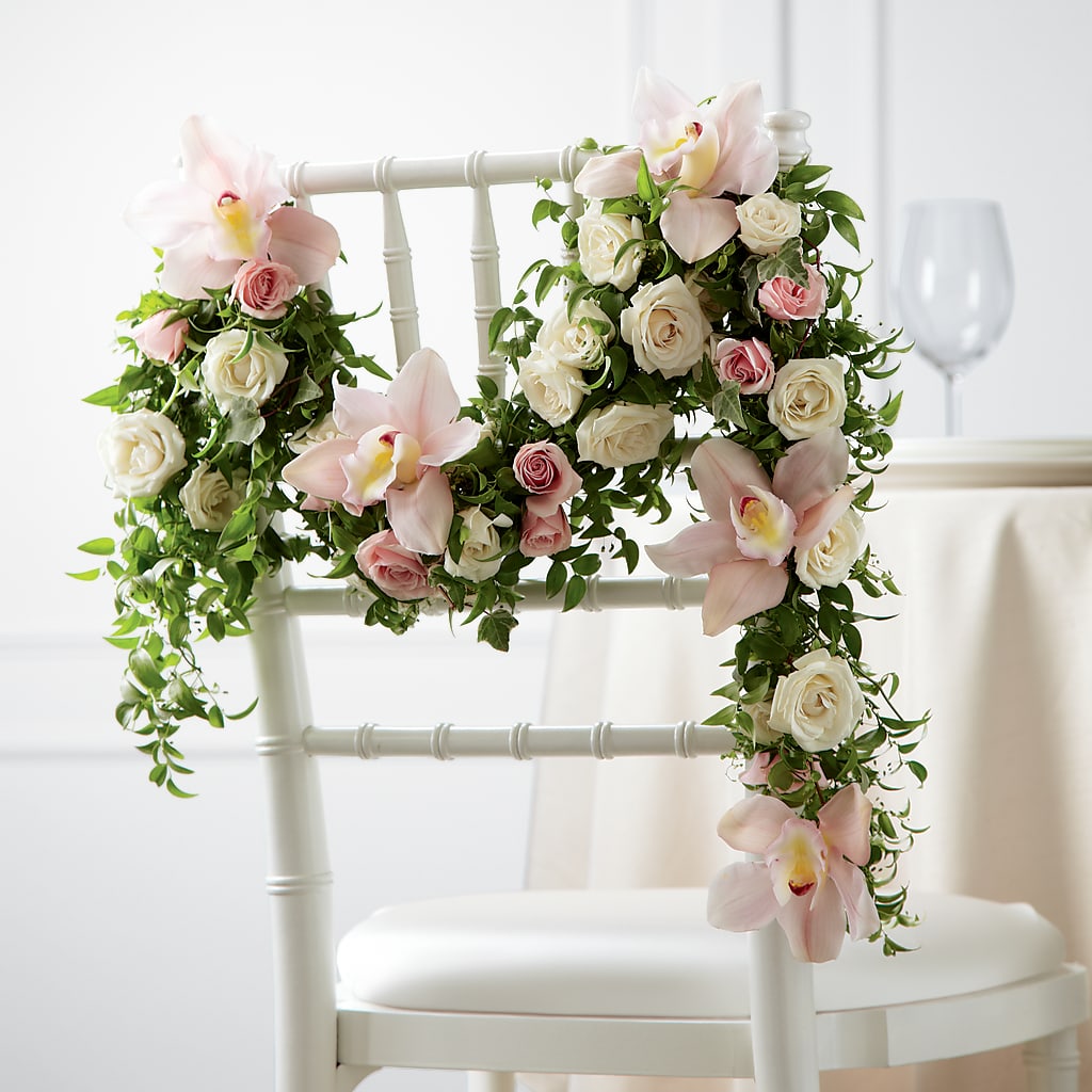 Orchid Rose Chair Décor – PAULA KELLEY'S FLORIST, Paris TN