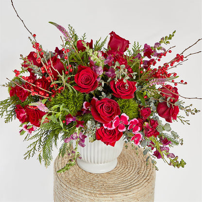 Big Red Bow Bouquet – PAULA KELLEY'S FLORIST, Paris TN