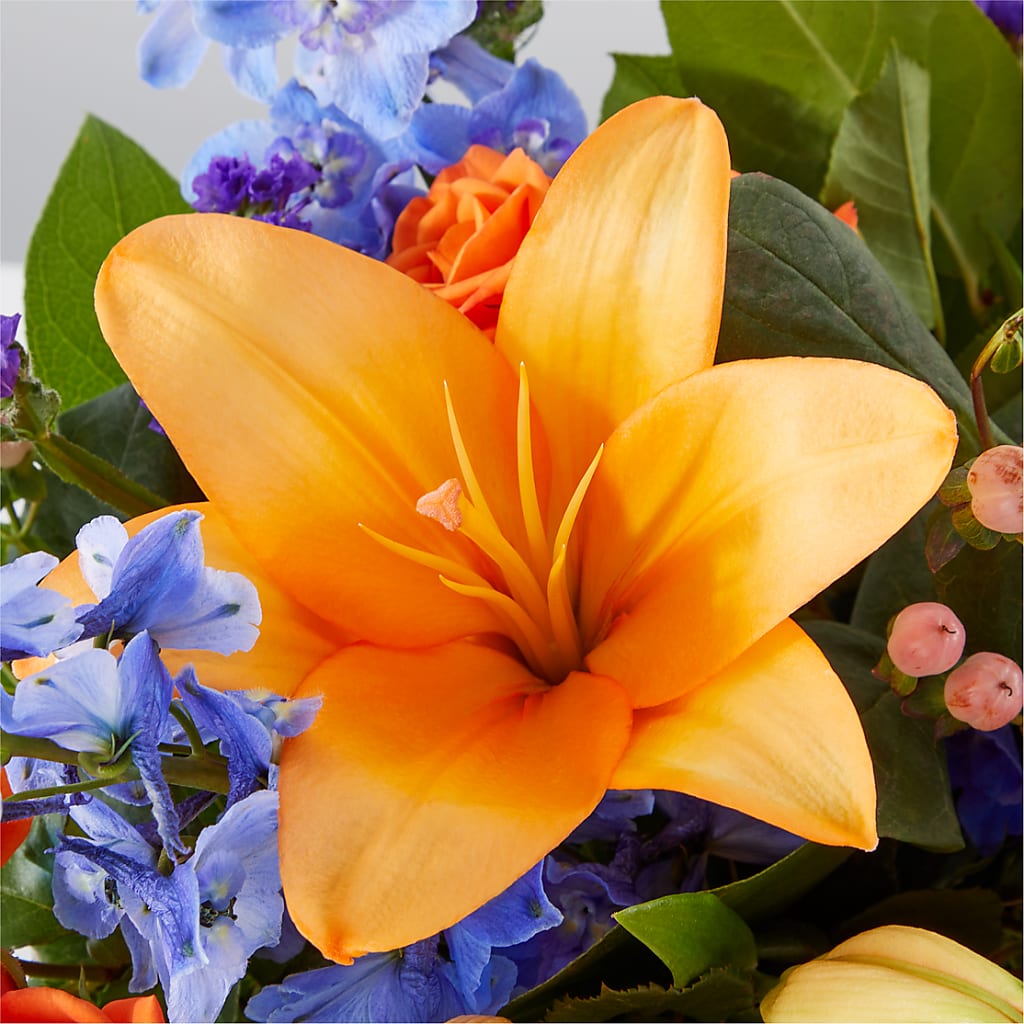 Radiant Citrus Box Bouquet – PAULA KELLEY'S FLORIST, Paris TN