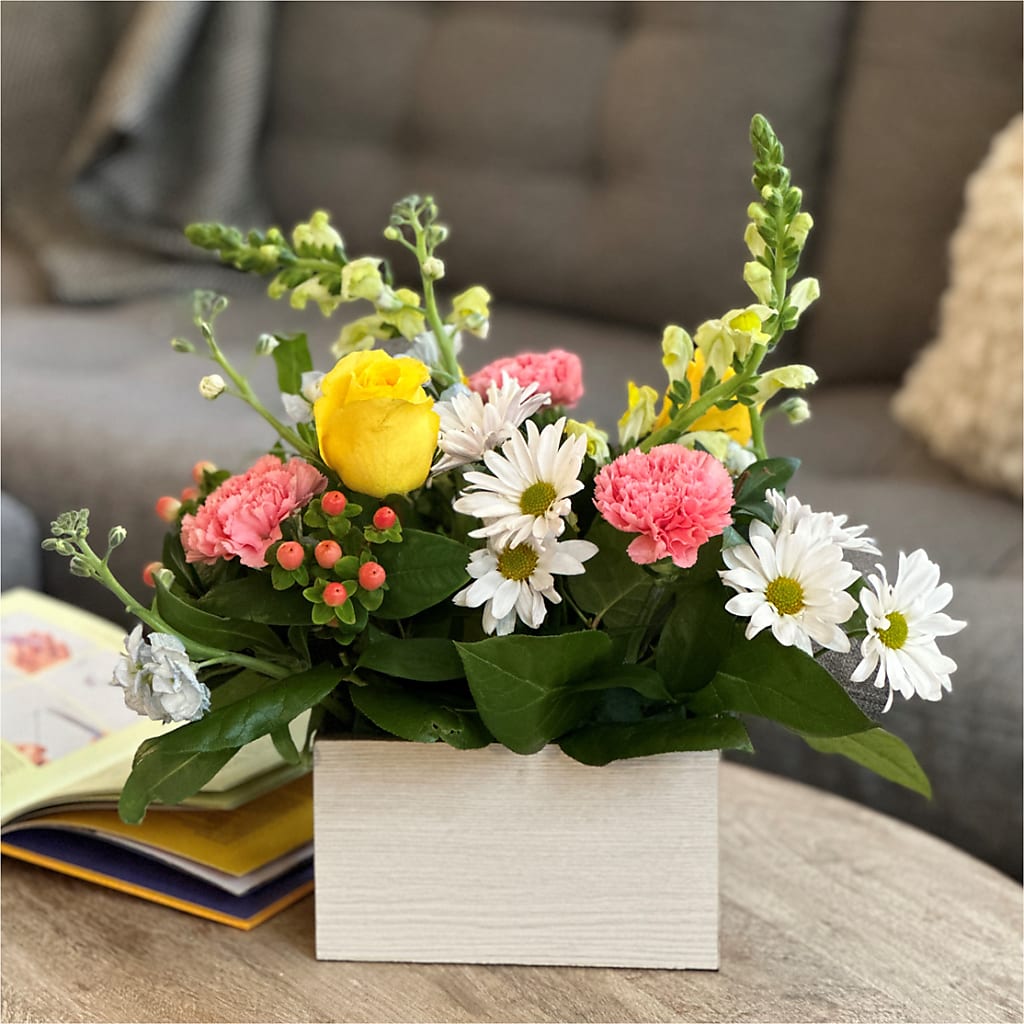 Sun Salutation Box Bouquet – PAULA KELLEY'S FLORIST, Paris TN