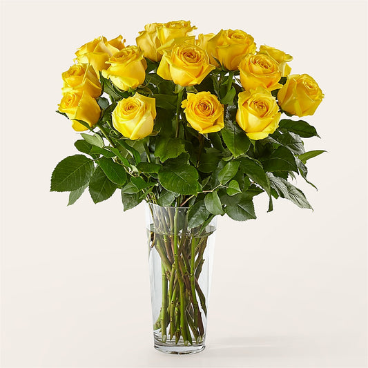 Long Stem Yellow Rose Bouquet – PAULA KELLEY'S FLORIST, Paris TN