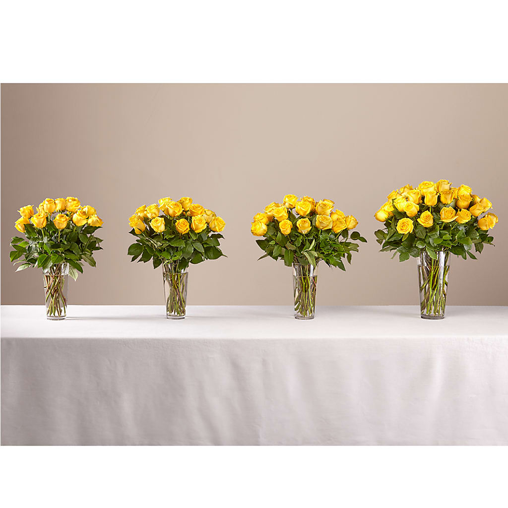 Long Stem Yellow Rose Bouquet – PAULA KELLEY'S FLORIST, Paris TN