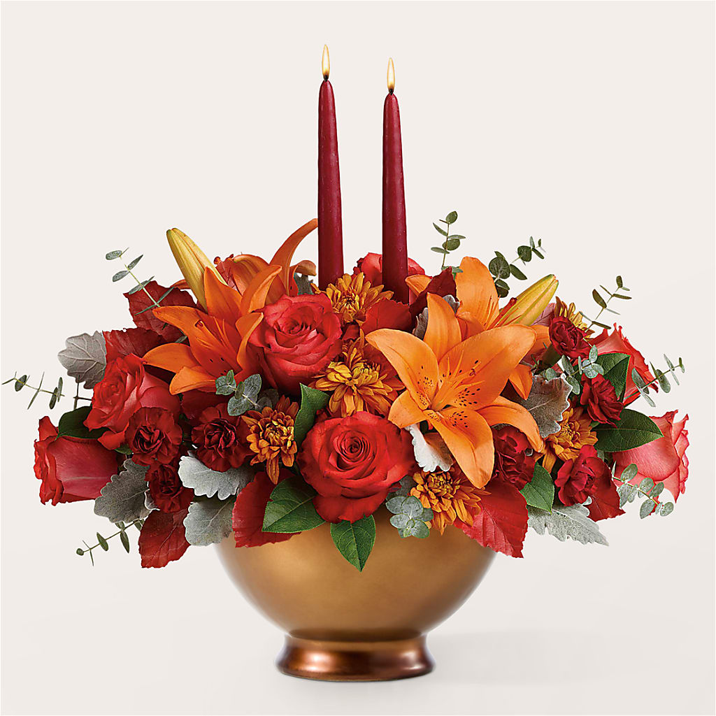 Fruits of Fall Centerpiece – PAULA KELLEY'S FLORIST, Paris TN