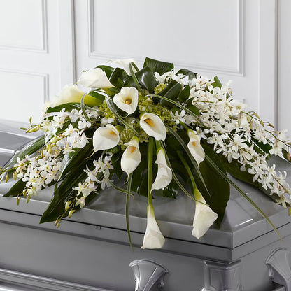 Angel Wings Casket Spray – PAULA KELLEY'S FLORIST, Paris TN