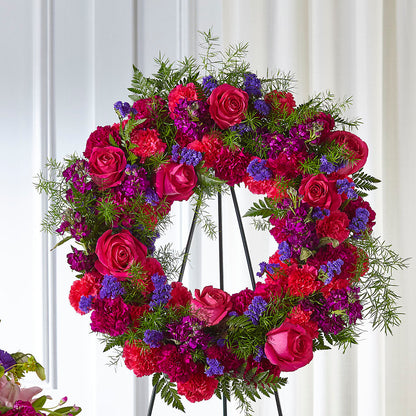 Calming Colors Wreath – PAULA KELLEY'S FLORIST, Paris TN