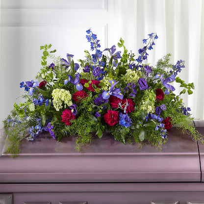 Always Treasured Casket Spray – PAULA KELLEY'S FLORIST, Paris TN