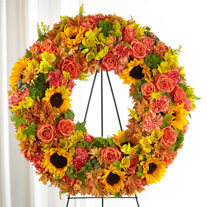 Autumnal Memories Wreath (Standard) – PAULA KELLEY'S FLORIST, Paris TN
