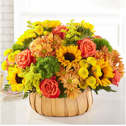 Harvest Sunflower Basket – PAULA KELLEY'S FLORIST, Paris TN