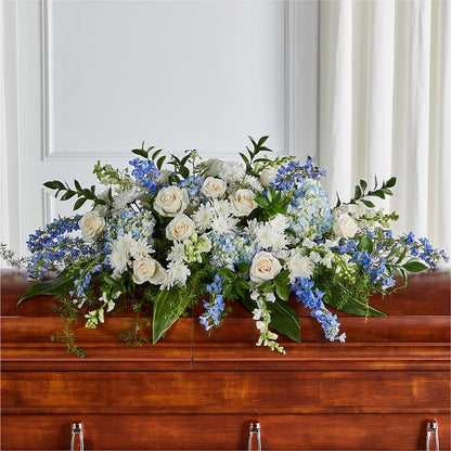 Timeless Essence Casket Spray – PAULA KELLEY'S FLORIST, Paris TN