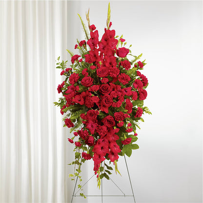 From the Heart Standing Spray – PAULA KELLEY'S FLORIST, Paris TN
