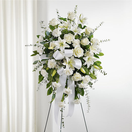 With Care Standing Spray – PAULA KELLEY'S FLORIST, Paris TN