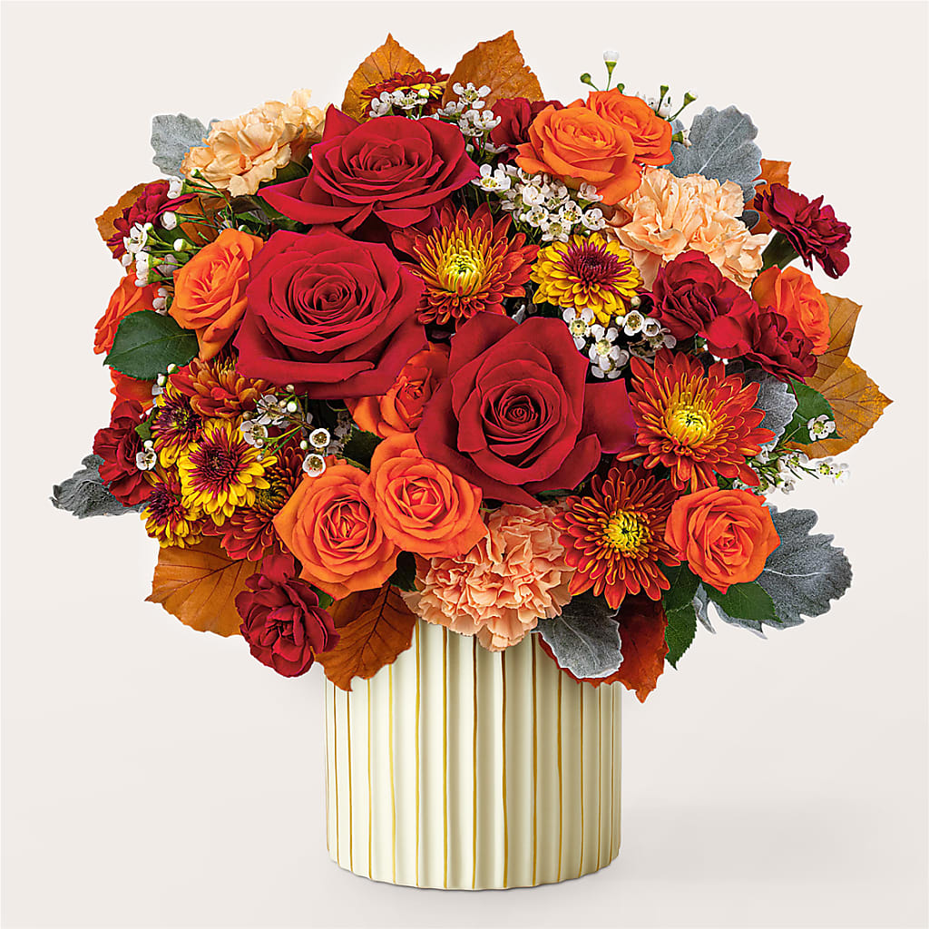 Merlot Bouquet with Ivory Vase – PAULA KELLEY'S FLORIST, Paris TN