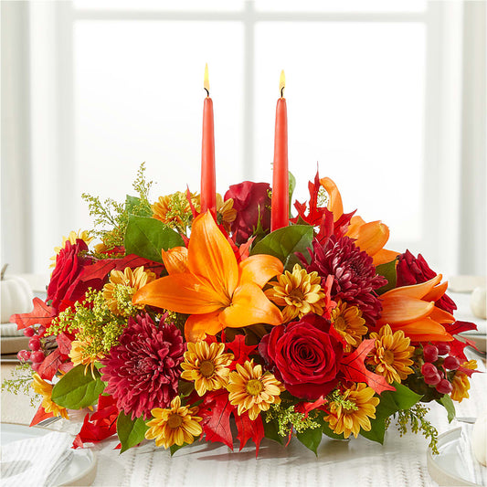 Autumn's Embrace Centerpiece – PAULA KELLEY'S FLORIST, Paris TN