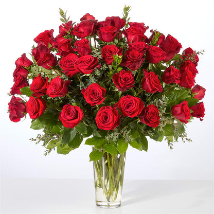 Forever Yours Fifty Stem Red Rose Bouquet – PAULA KELLEY'S FLORIST, Paris TN